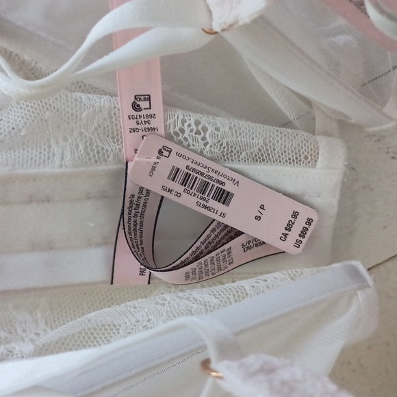 NWT White lace and mesh corset bustier - Picture 3 of 3